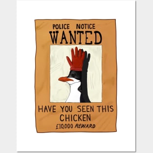 Police Notice Wanted Have you seen this chicken Posters and Art